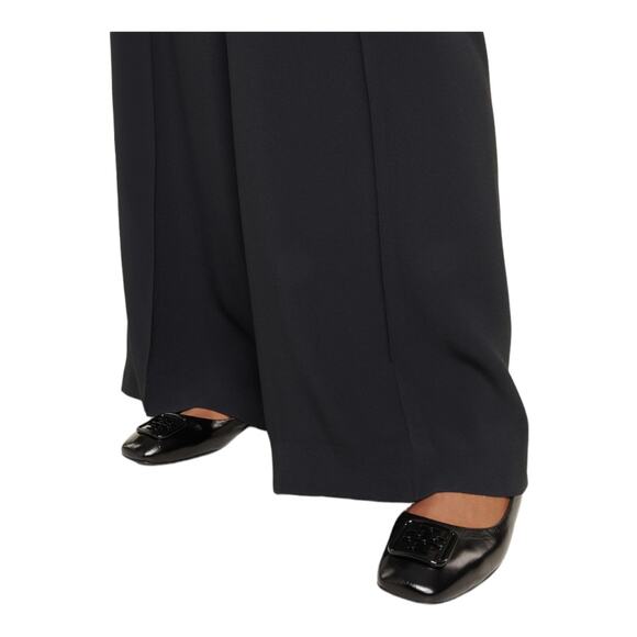 Tory Burch NWOB Georgia Slip-On Ballet Flats Wrinkle Black Size 9M - Picture 2 of 11